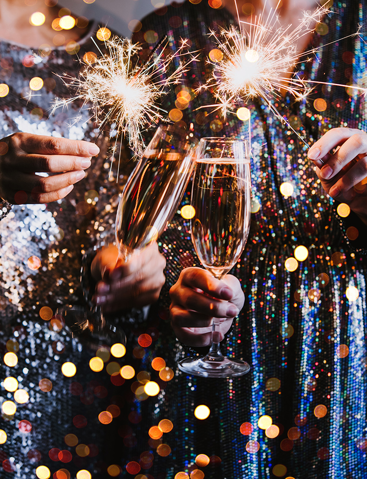 Champagne and spa treatments